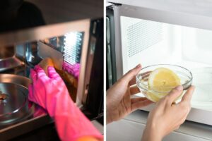 pulire microonde con metodi naturali