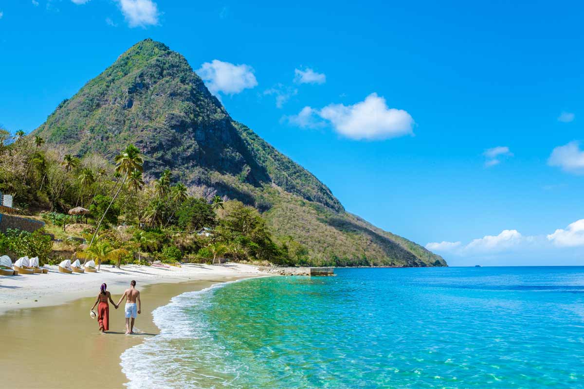 isola di Santa Lucia, Caraibi