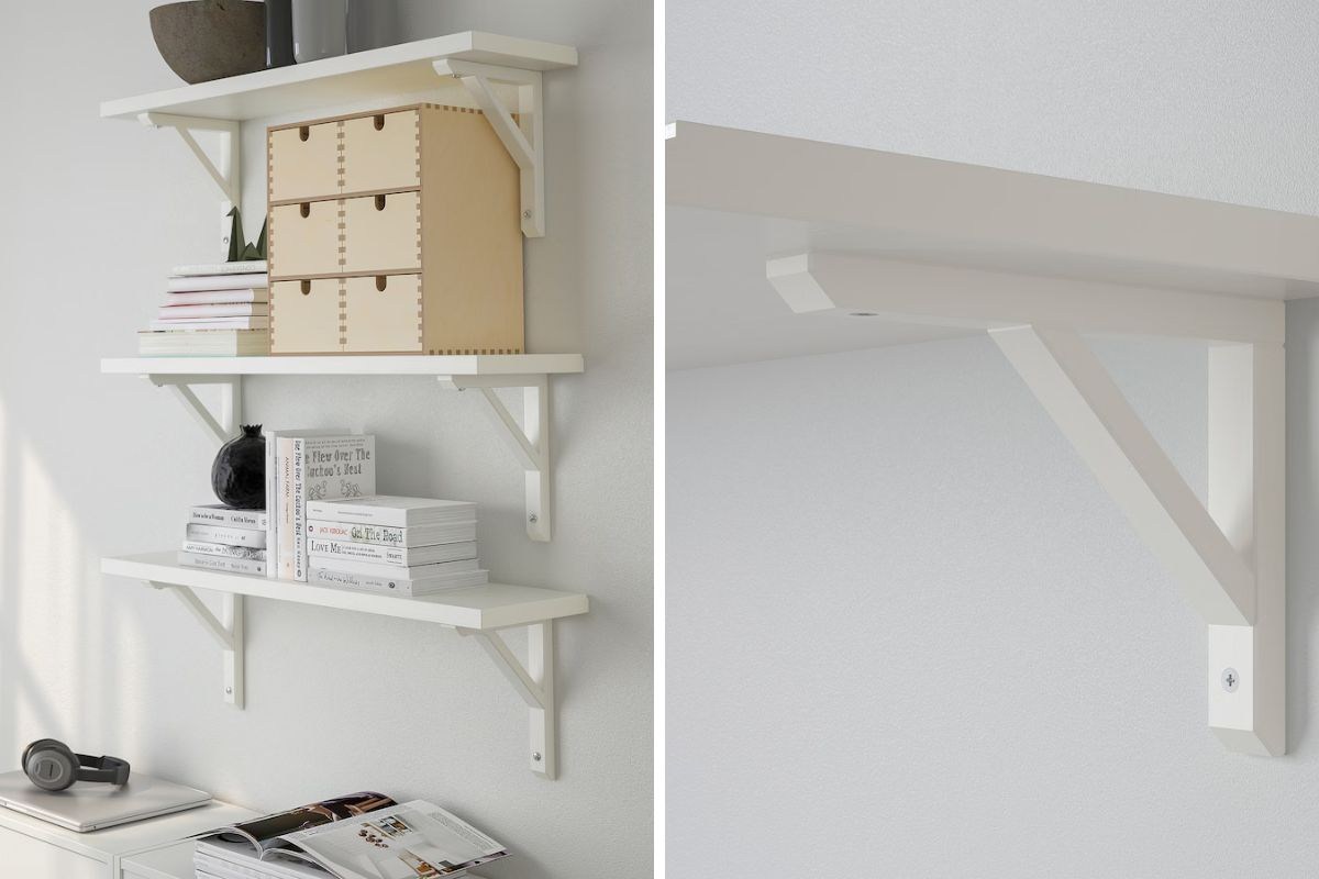 Mensola Ikea in legno massiccio