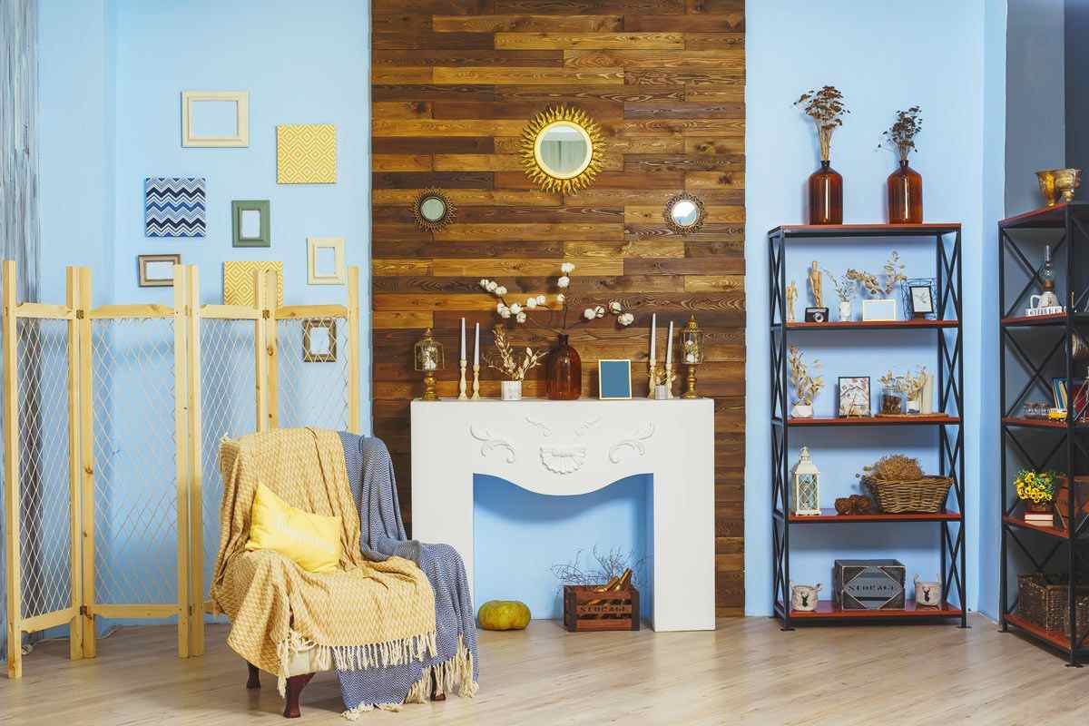 idee decorative per un camino finto