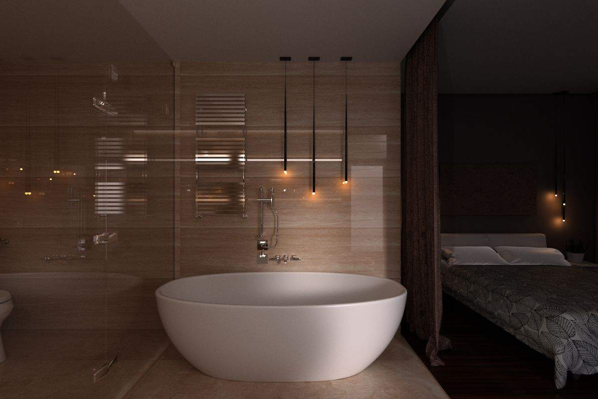 idee di design con vasca rotonda