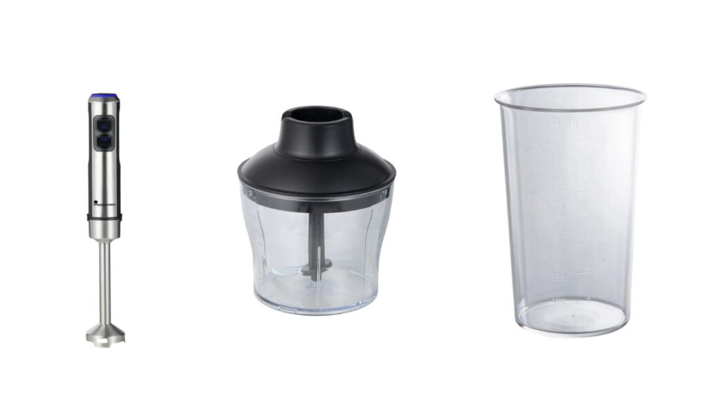 Frullatore A Immersione ESGE 98220 M 200 JO Jamie Oliver – 12000/17000 Giri/min, Multitool E Disco Frusta, Motore Svizzero, 5 Anni Garanzia