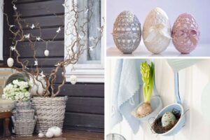 decorazioni pasquali in stile shabby chic