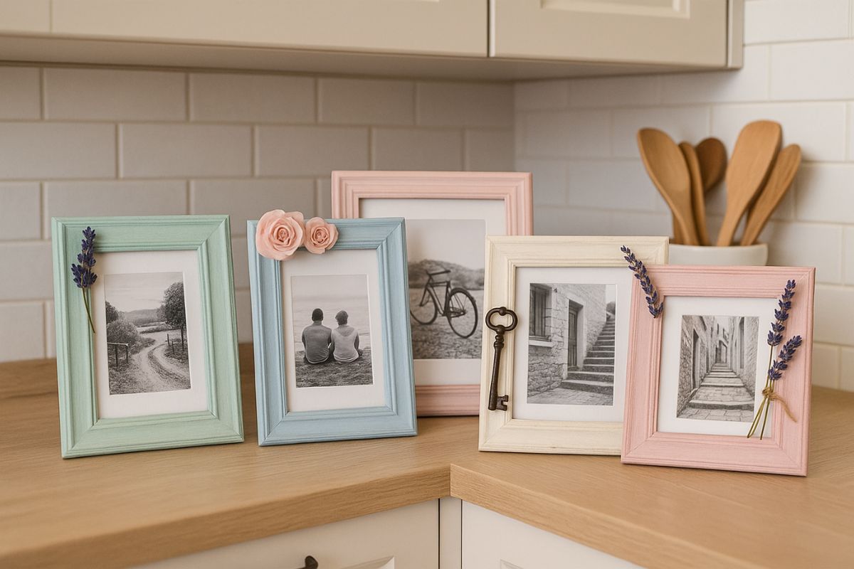 crea cornici fai da te shabby chic