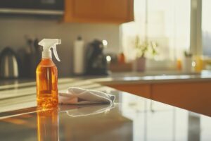 Il trucco dell’amido di mais per eliminare gli aloni dai mobili lucidi