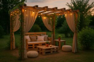 Pallet e giardino: costruisci una pergola fai da te per l'estate