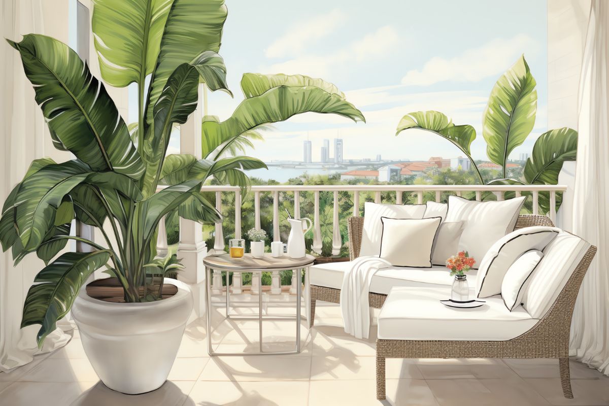 come creare balcone tropicale