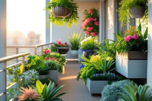I segreti per sistemare bene i vasi sul balcone (senza creare caos visivo)