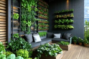 Come creare un orto verticale in balcone con materiali di recupero