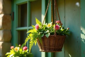 Cesti in vimini sospesi: la nuova tendenza per arredare con stile naturale
