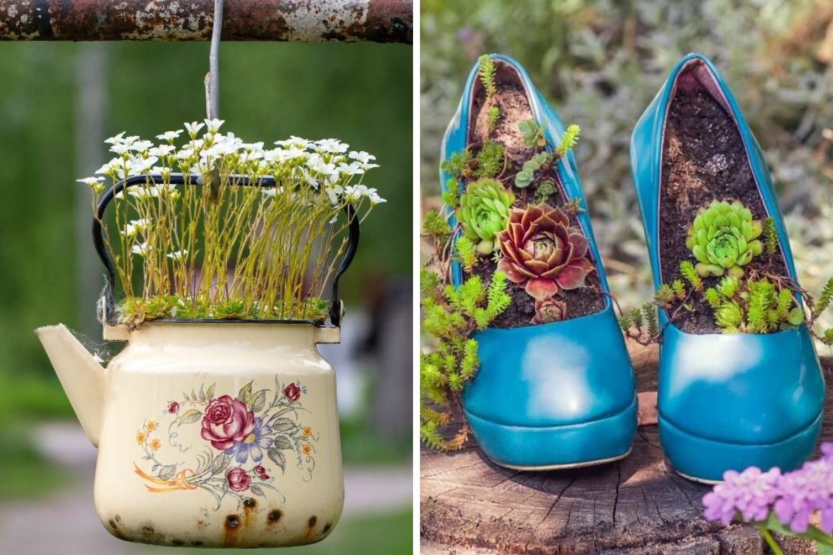 Giardino creativo a costo zero: le più belle ispirazioni con oggetti che hai già in casa