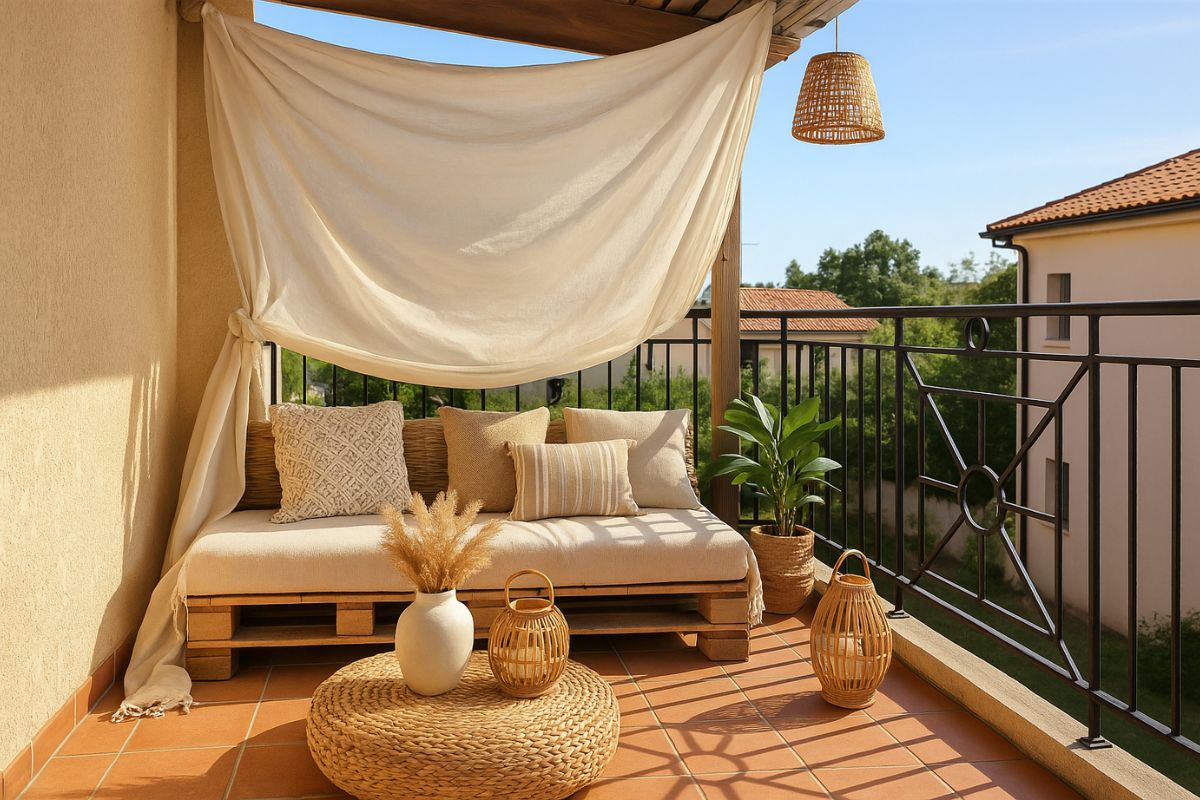 come fare una tenda boho con un vecchio lenzuolo