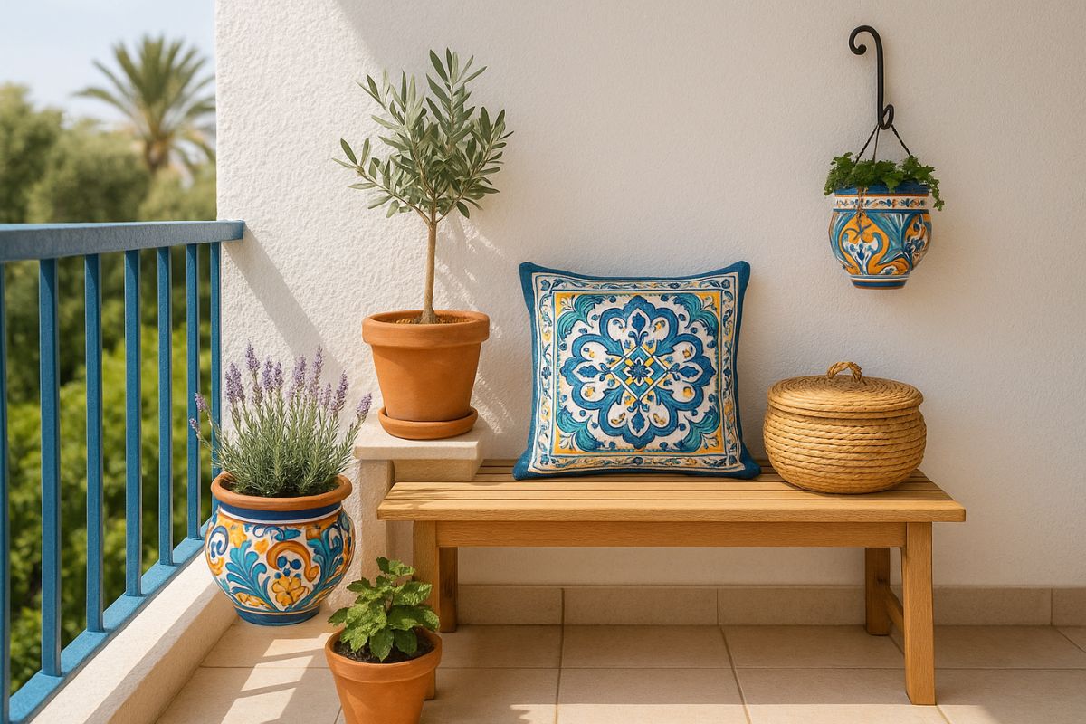 balcone stile mediterraneo
