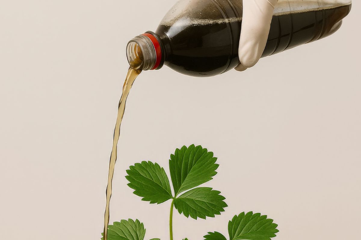 rinvigorire piante con caffè freddo