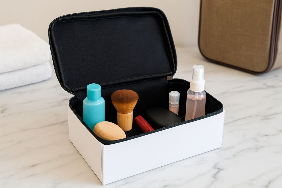 come trasformare scatola in beauty case