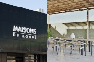 Maisons du Monde lancia il set ideale per l’estate: tavolo estensibile e 8 sedie impilabili