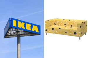 IKEA lancia un nuovo divano KLIPPAN: floreale, giallo e irresistibile
