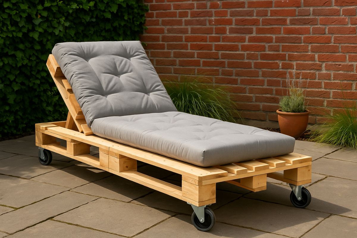 crea lettino prendisole con pallet