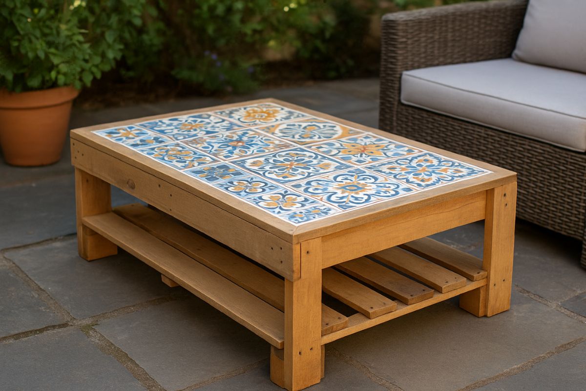 crea un tavolino con pallet