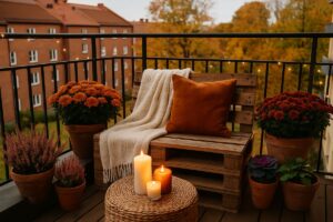 Come trasformare un piccolo balcone in un’oasi autunnale
