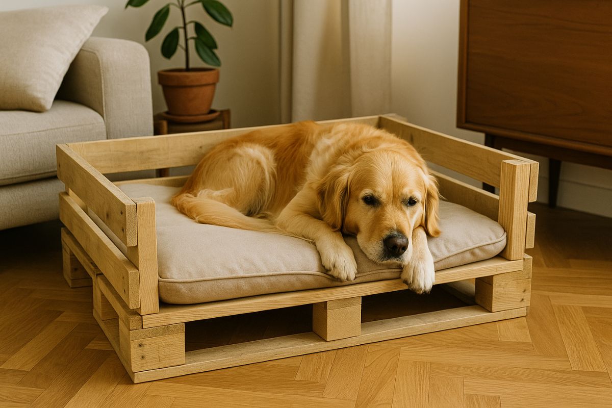 cuccia fai da te con pallet